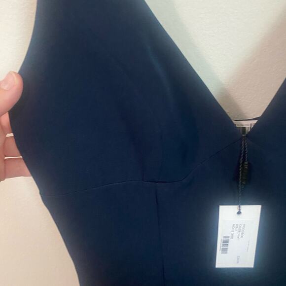 NWT Milly Midi Dress in Navy Size 2 - Picture 8 of 8